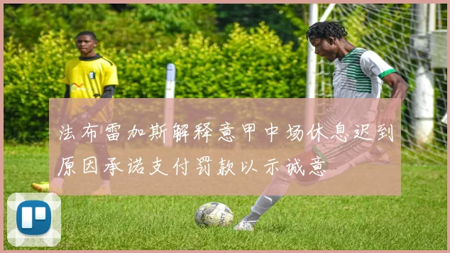 法布雷加斯解释意甲中场休息迟到原因承诺支付罚款以示诚意